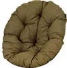 A close-up, studio shot of a round, tufted cushion, likely for a chair or floor. Náhled obrázku produktu