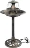 vidaXL Vogelbad mit Springbrunnen Bronzen 50×91 cm Produktbild-Vorschau 6
