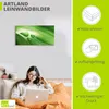 ARTland Leinwandbild Nahaufnahme eines grünen Produktbild-Vorschau 3
