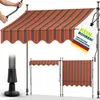 tillvex Balkónová markíza 200 cm oranžová/antracitová Náhľad obrázku produktu 1