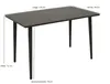 DEGAMO Gartentisch Esstisch DENVER 70x120cm, Metall Produktbild-Vorschau 8