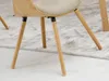 Chaise de salle à manger design SAROLTA - chêne / beige Voir les images du produit 4