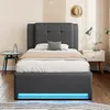 Flieks Polsterbett 90x200cm mit Ausziehbett, Jugendbett Produktbild-Vorschau 3