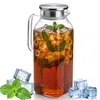 2 Liter Glas Karaffe Glaskrug mit Deckel, Wasserkaraffe, Produktbild-Vorschau 4