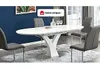 Klappbarer Esstisch - 6-8 Sitzer - MDF und Edelstahl - weiß Produktbild-Vorschau 9
