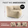 LUMALAND Modular Sitzsack Ecke links Cord für Modulares Produktbild-Vorschau 3