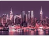 Vlies Fototapete - Purple night over Manhattan - cityscape Produktbild-Vorschau 5