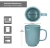 Ritzenhoff 6x Jasper Kaffeebecher 250ml H10,4cm Graublau Produktbild-Vorschau 6