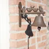 Cloche rustique 4 oiseaux - L 21,8 x H 19,1 cm - Fonte, Voir les images du produit 2