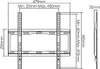 MANHATTAN Wandhalterung Universal 32-55/40kg ultraslim sw Produktbild-Vorschau 5