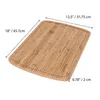 Bamboe Snijplank met Groef voor Vloeistoffen (45 x 31cm) – Productafbeelding-voorbeeld 3