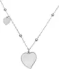 styleBREAKER Damen Edelstahl Kette mit Herz Anhängern und Produktbild-Vorschau 1