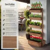 tectake® Vertikalbeet platzsparendes 5 Etagen Hochbeet aus Produktbild-Vorschau 2