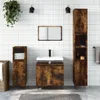 vidaXL Koupelnová skříňka Smoked Oak 30x30x190 cm Materiál Náhled obrázku produktu 1