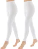 Damen Legging aus atmungsaktiver BW mit hoher Taille,Weiß,  Produktbild-Vorschau 1