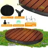 Hengda Outdoor Gartendusche WPC Bodendusche 71 x 55cm,  4m Produktbild-Vorschau 2