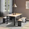 Ensemble de table à manger Vicco Sentio Anthracite/chêne Voir les images du produit 2