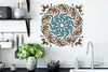 MuchoWow® Poster Mandala - Orange - Blau - Muster 50x50 cm Produktbild-Vorschau 3