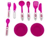 Rosa Küche mit Backofen, Lichtern, Geräuschen und Zubehör Produktbild-Vorschau 5