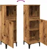 Badkamerkast 30x30x100 cm bewerkt hout oud houtkleurig Productafbeelding-voorbeeld 8