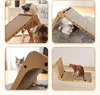 Kratzbrett Katze, 68 cm Hohe L Förmige Kratzpappe für Produktbild-Vorschau 7