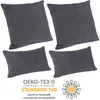 Selfitex 4er Set Cord Kissen inkl. Füllkissen, weich und Produktbild-Vorschau 4