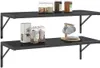 vidaXL Support d'étagère 4 pcs. 40x2,5x25 cm noir acier Voir les images du produit 5