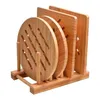 Untersetzer, 5-teiliges Topflappen-Set aus Holz mit Produktbild-Vorschau 1