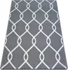 Teppich SKETCH - F934 grau /creme trellis Grau 240x330 cm Produktbild-Vorschau 1