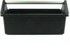 A black tool caddy with a silver handle is shown against a white background. Podgląd zdjęcia produktu