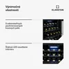 Klarstein vinotéka, 2 zóny, malá, 80 l, sklenené dvere, Náhľad obrázku produktu 4