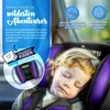 A child sleeping in a car seat, with marketing text and graphics overlaid. Náhľad obrázku produktu