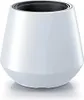 A white planter pot with a black interior, shown against a white background. Produktbild-Vorschau