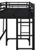 Łóżko piętrowe 90x200 cm z 2 schodkami, metalowe łóżko Podgląd zdjęcia produktu 8