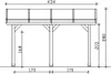 Terrassenüberdachung SKAN HOLZ Andria 434 x 400 cm Produktbild-Vorschau 8