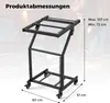 Mobilny wózek rackowy COSTWAY, stojak audio DJ 30 jednostek Podgląd zdjęcia produktu 3