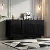 Merax Hochglanz Sideboard mit 3 Türen und 6 Fächern, Produktbild-Vorschau 6