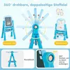 COSTWAY, tableau pour enfants 4-en-1, chevalet double face Voir les images du produit 4