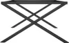 vidaXL Couchtisch-Gestell in X-Form 80x70x43 cm Stahl Produktbild-Vorschau 5