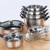 Topfset 12 Teile Edelstahl Kochtopf Set Mit Pfanne Und Produktbild-Vorschau 4