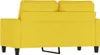 Sofa 2-osobowa, jasnożółta, 120 cm, tapicerowana tkaniną Podgląd zdjęcia produktu 5