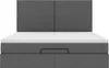 vidaXL Ottoman-Bett mit Matratze Dunkelgrau 180x200 cm Produktbild-Vorschau 6