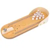 Tisch Mini Bowling Spiel Set Holz Desktop Dekoration Kinder Produktbild-Vorschau 1