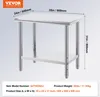 Table de travail en acier inoxydable 900 x 600 x 70 mm Voir les images du produit 7