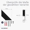 HOLZBRINK Regalträger Metall Regalhalter für Wandregal, Produktbild-Vorschau 7