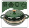 Geëmailleerde gietijzeren pan, plat, 30 cm, 3 liter, HAGE, Productafbeelding-voorbeeld 4