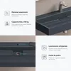 doporro Lavabo da Appoggio Bagno Sospeso Lavandino Anteprima dell’immagine prodotto 6
