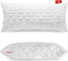 A white quilted pillow shown from two different angles against a white background. Produktbild-Vorschau