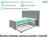 MEBLINI King Boxspringbett mit Bettkasten - Gepolstert Produktbild-Vorschau 6
