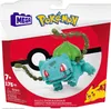 The image shows the packaging of a Mega Construx Pokemon Build & Show Bulbasaur set. The packaging features the Pokemon logo, the Mega logo, and an illustration of the Bulbasaur buildable figure. Produktbild-Vorschau